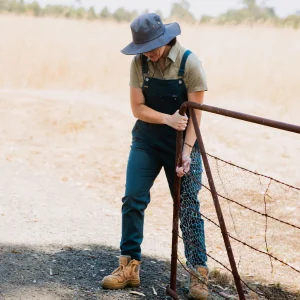Green Hip Gardening Overalls for Women